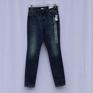 NWT Old Navy Pop Icon Skinny Mid Rise Stretch Jeans Size 00 Denim